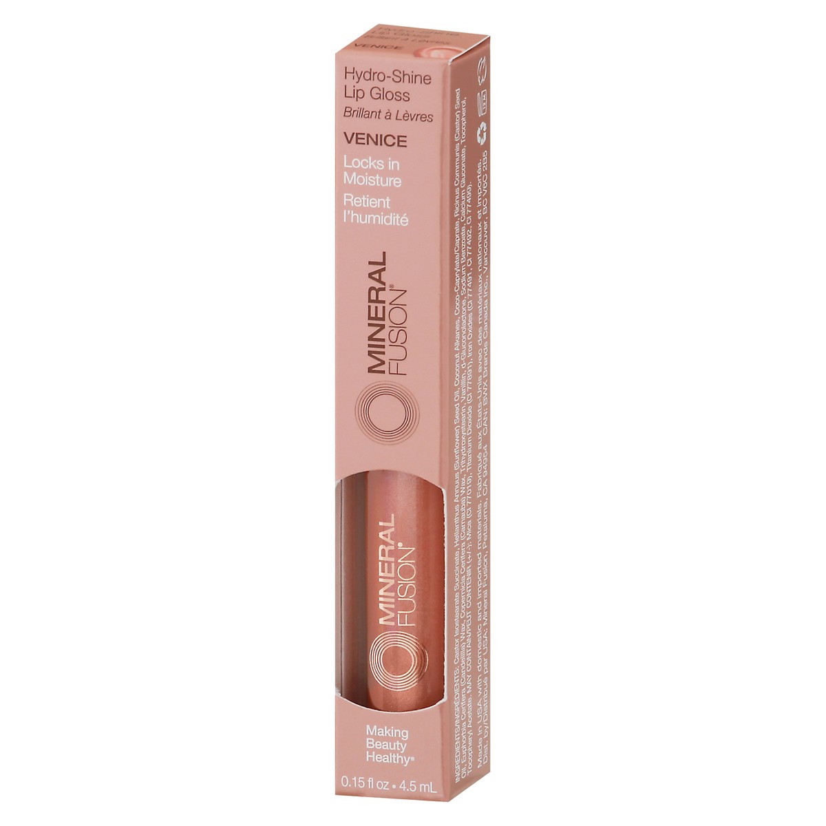 slide 2 of 9, Mineral Fusion Hydro-shine Lip Gloss Venice, 1 ct