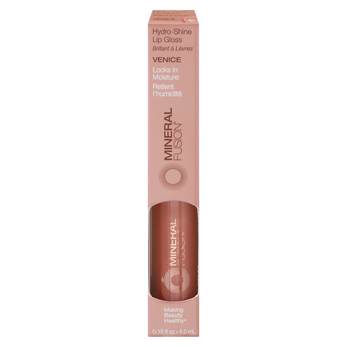 slide 1 of 9, Mineral Fusion Hydro-shine Lip Gloss Venice, 1 ct