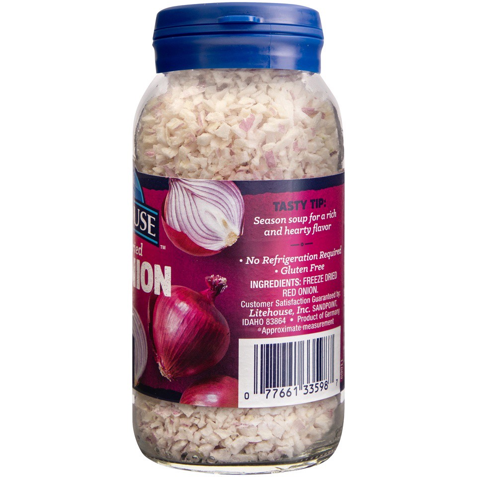 slide 5 of 7, Litehouse Freeze Dried Red Onion 0.6 oz. Jar, 0.6 oz