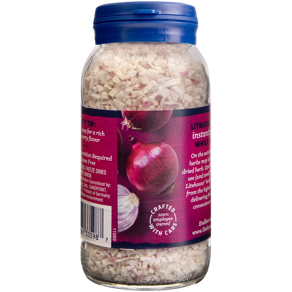 slide 4 of 7, Litehouse Freeze Dried Red Onion 0.6 oz. Jar, 0.6 oz