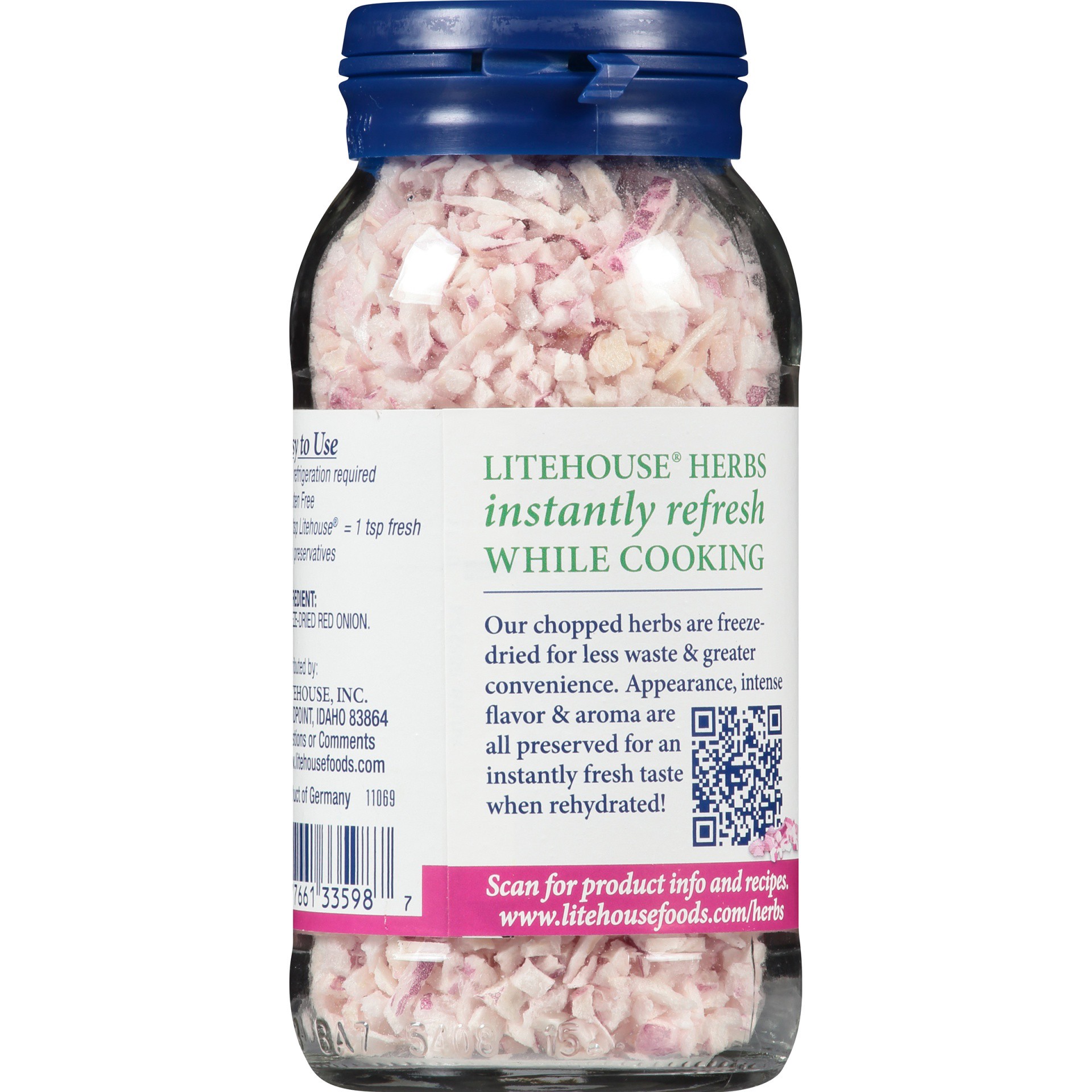 slide 3 of 7, Litehouse Freeze Dried Red Onion 0.6 oz. Jar, 0.6 oz