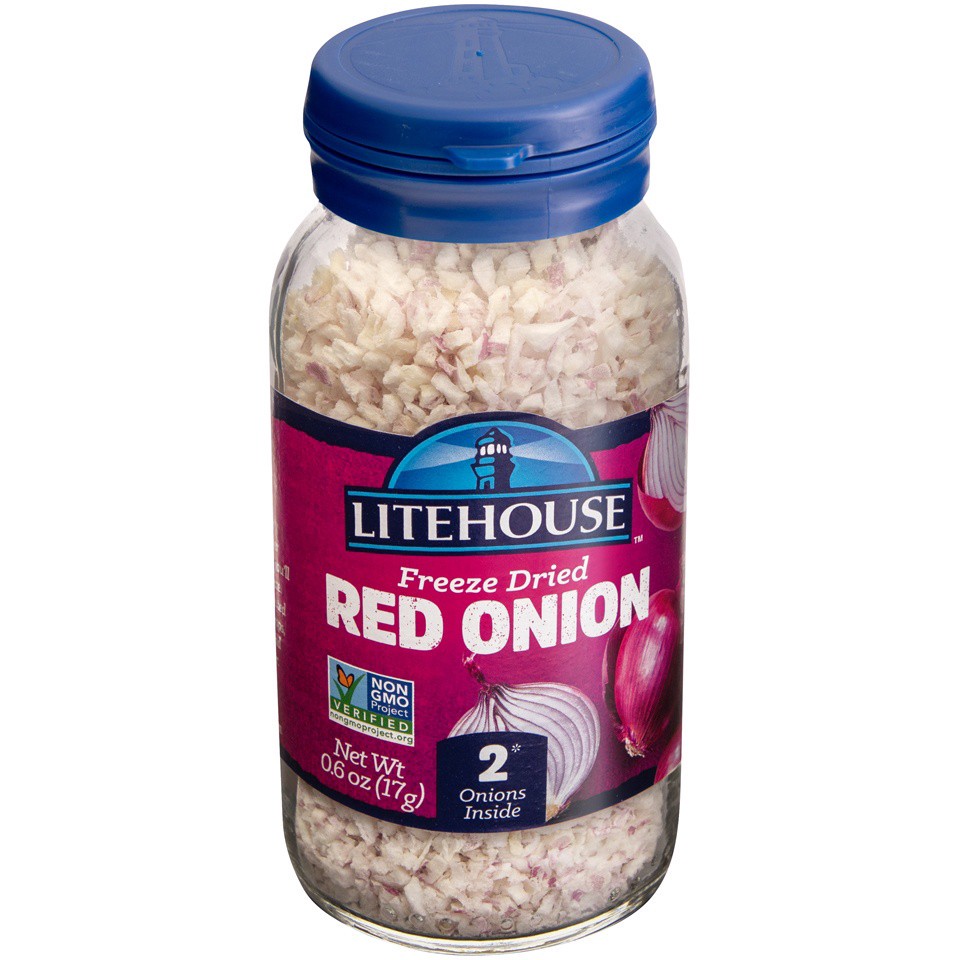 slide 1 of 7, Litehouse Freeze Dried Red Onion 0.6 oz. Jar, 0.6 oz