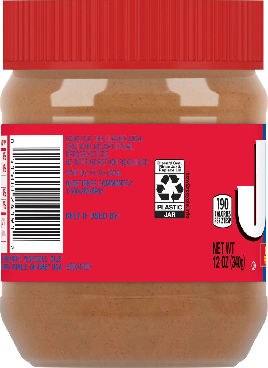 slide 3 of 9, Jif Creamy Peanut Butter 12 oz, 12 oz