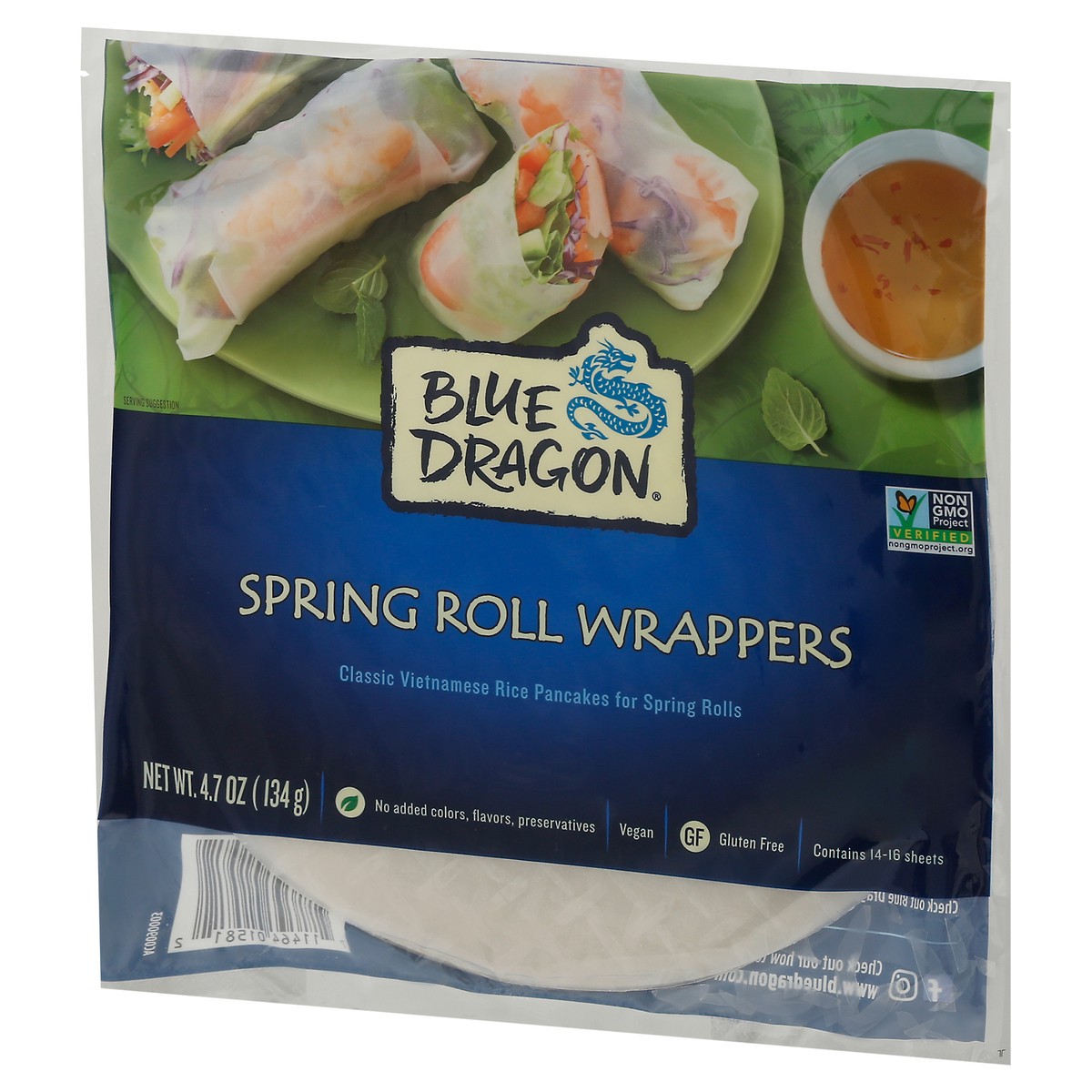 slide 8 of 9, Blue Dragon Spring Roll Wrappers 4.7 oz, 4.7 oz