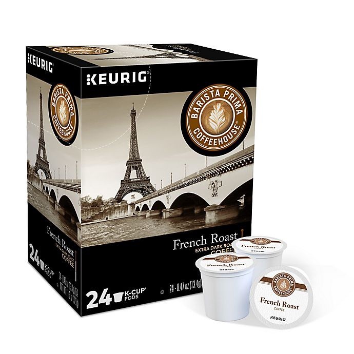 slide 2 of 6, Barista Prima Coffeehouse French Roast Coffee Keurig K-Cup Pods, 24 ct