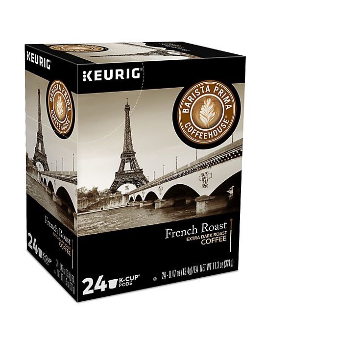 slide 3 of 6, Barista Prima Coffeehouse French Roast Coffee Keurig K-Cup Pods, 24 ct