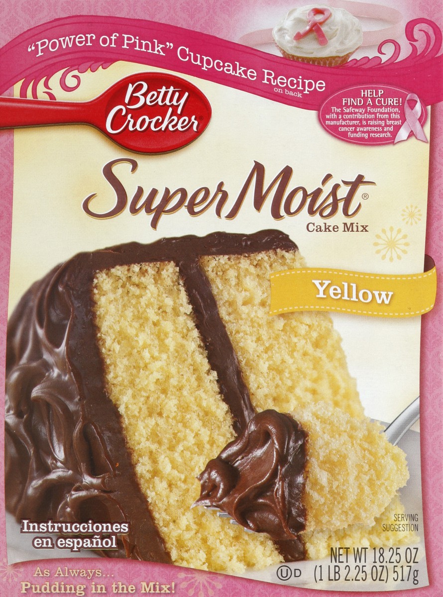 slide 5 of 6, Betty Crocker Super Moist Yellow Cake Mix, 15.25 oz