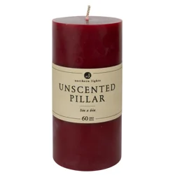 Northern Lights 3"x6" Pillar, Crimson