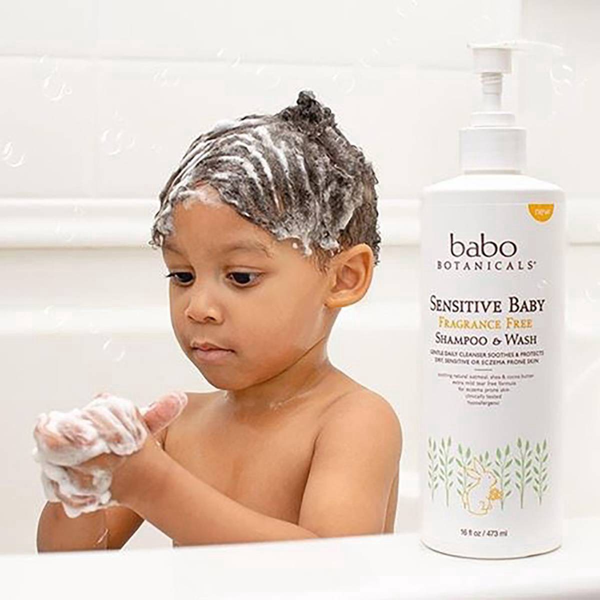slide 3 of 11, Babo Botanicals Sensitive Baby Fragrance Free Shampoo & Ointment, 16 oz