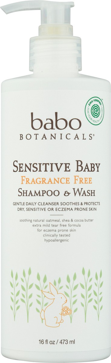 slide 1 of 11, Babo Botanicals Sensitive Baby Fragrance Free Shampoo & Ointment, 16 oz