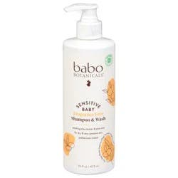 Babo Botanicals Sensitive Baby Fragrance Free Shampoo & Wash 16 fl oz