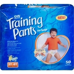 slide 1 of 1, CVS Health Training Pants For Boys Size 3t-4t (32-40 Lbs), 50 ct