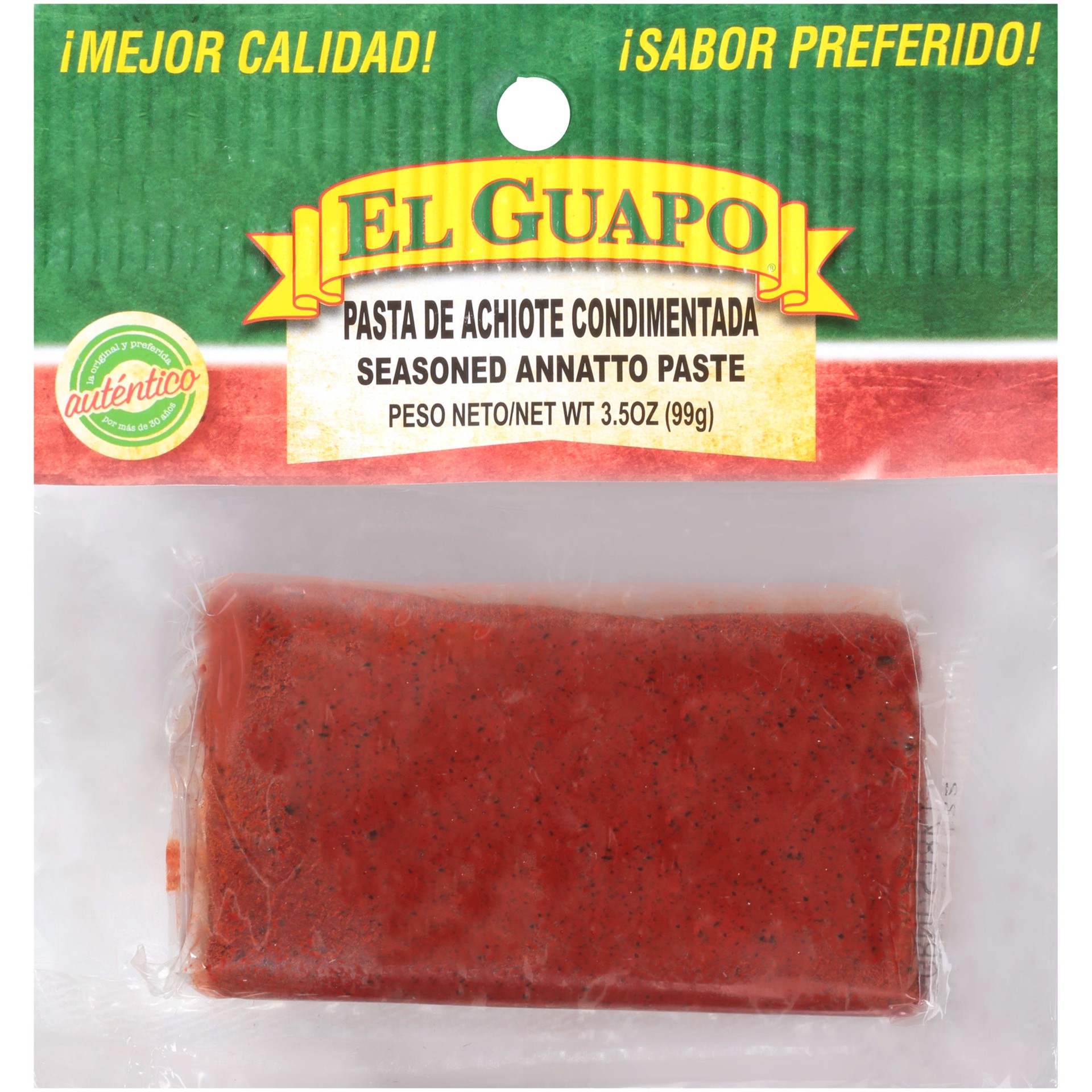 slide 1 of 1, El Guapo Seasoned Annatto Paste (Pasta de Achiote Condimentada), 3.5 oz, 3.5 oz