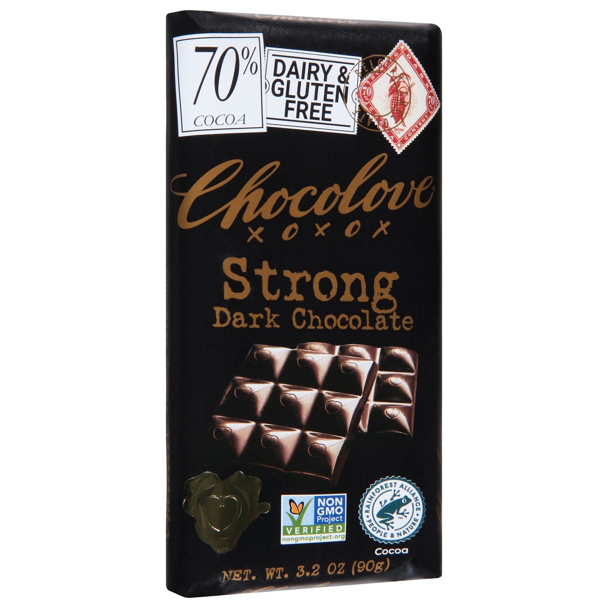 slide 2 of 9, Chocolove Strong Dark Chocolate 3.2 oz, 3.2 oz