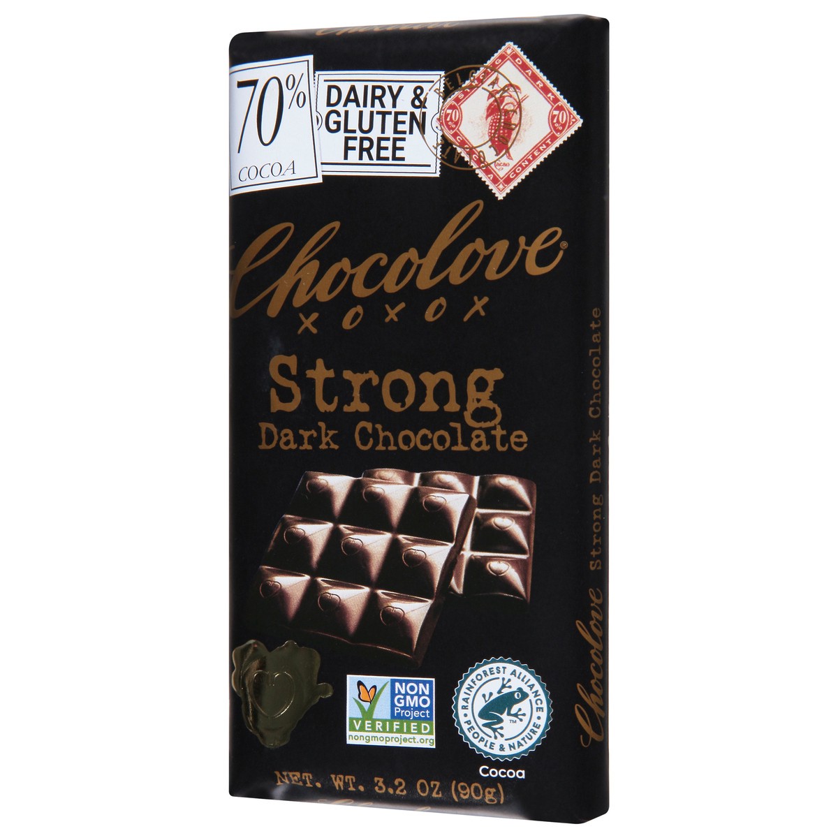 slide 7 of 9, Chocolove Strong Dark Chocolate 3.2 oz, 3.2 oz