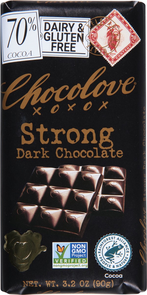 slide 4 of 9, Chocolove Strong Dark Chocolate 3.2 oz, 3.2 oz