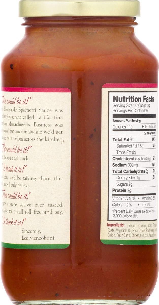 slide 12 of 13, Fanny Mencoboni's Meat Sauce 24 oz, 24 oz