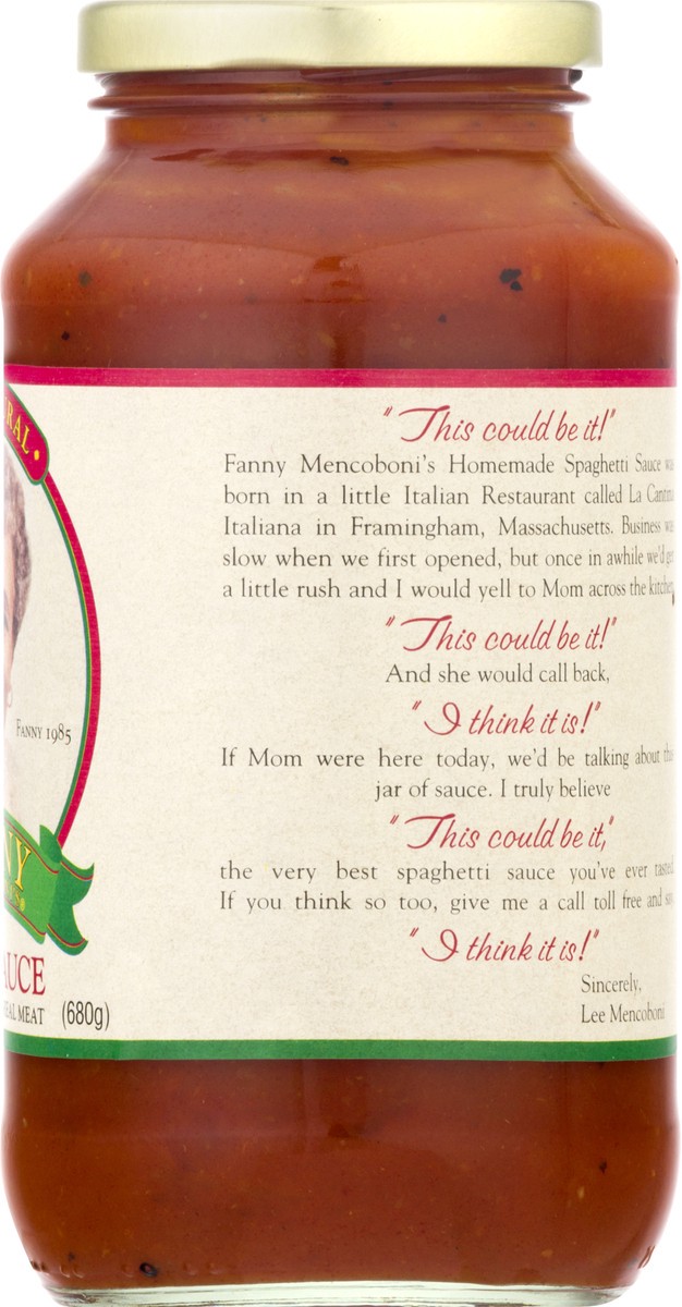 slide 7 of 13, Fanny Mencoboni's Meat Sauce 24 oz, 24 oz