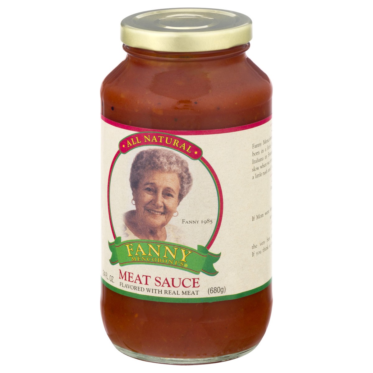 slide 9 of 13, Fanny Mencoboni's Meat Sauce 24 oz, 24 oz