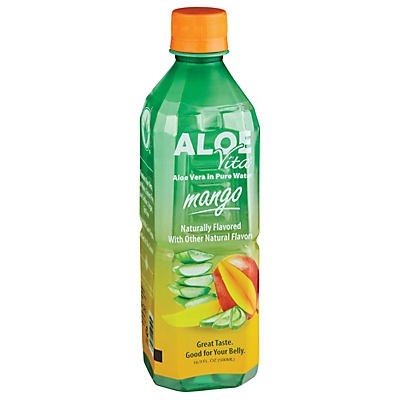 slide 1 of 1, AloeVita Mango Aloe Water, 16.9 fl oz