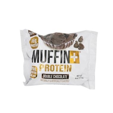 slide 1 of 1, Muffin+ Protein Double Chocolate, 4 oz