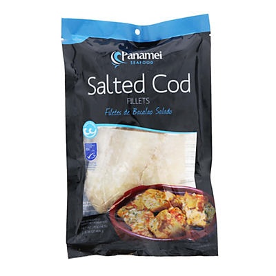 slide 1 of 1, Panamei Salted Cod Fillets, 16 oz