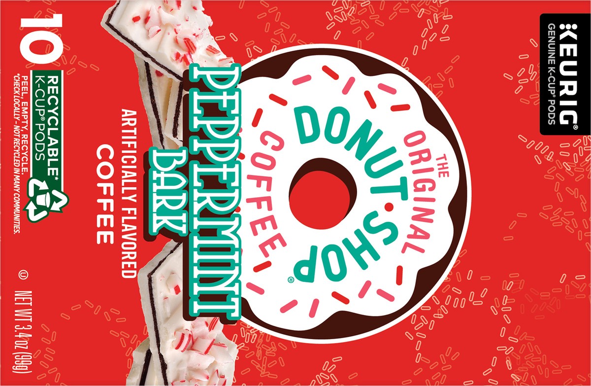 slide 8 of 11, Donut Shop The Original Donut Shop Peppermint Bark, 10 count, 10 ct