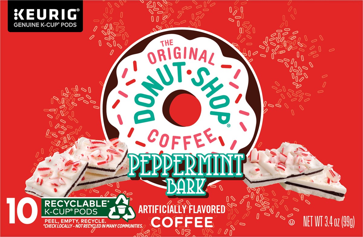 slide 9 of 11, Donut Shop The Original Donut Shop Peppermint Bark, 10 count, 10 ct