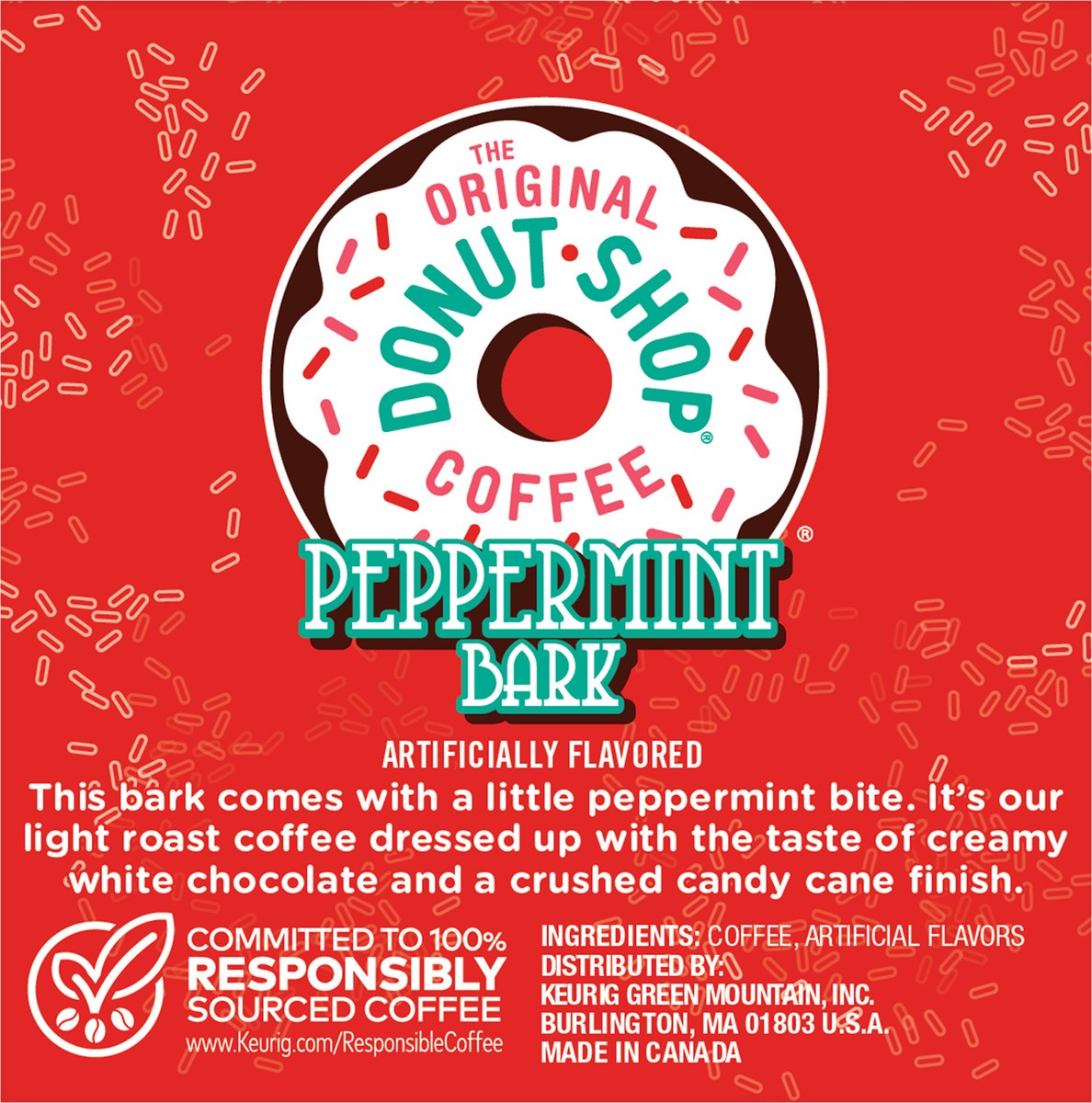 slide 10 of 11, Donut Shop The Original Donut Shop Peppermint Bark, 10 count, 10 ct