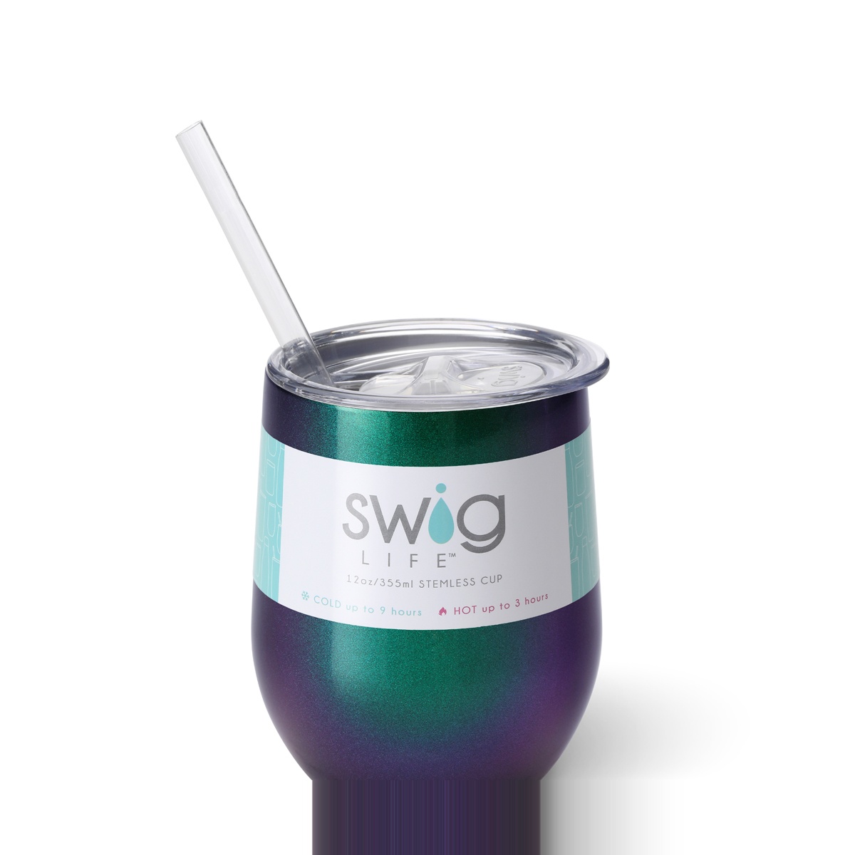 slide 1 of 1, Swig Mermaid Shimmer Wine Cup, 12 oz