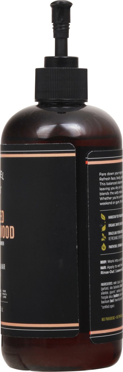 slide 4 of 12, Barrel and Oak Spiced Sandalwood Body, Face & Hair Wash 16 fl oz, 16 oz