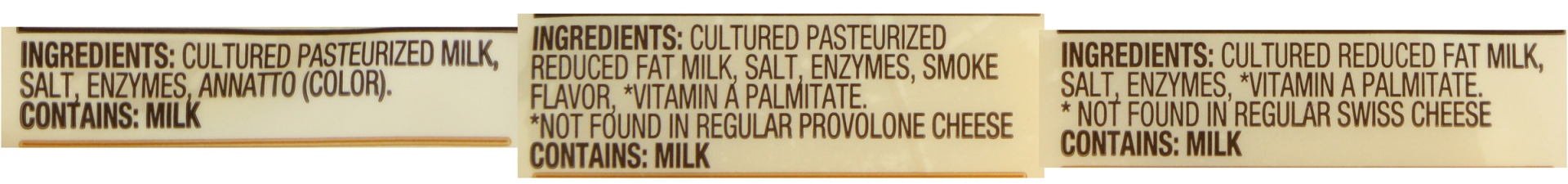 slide 7 of 7, Alpine Lace Swiss/Muenster/Provolone Cheese Variety Pack Deli-Thin Slices, 7.2 oz