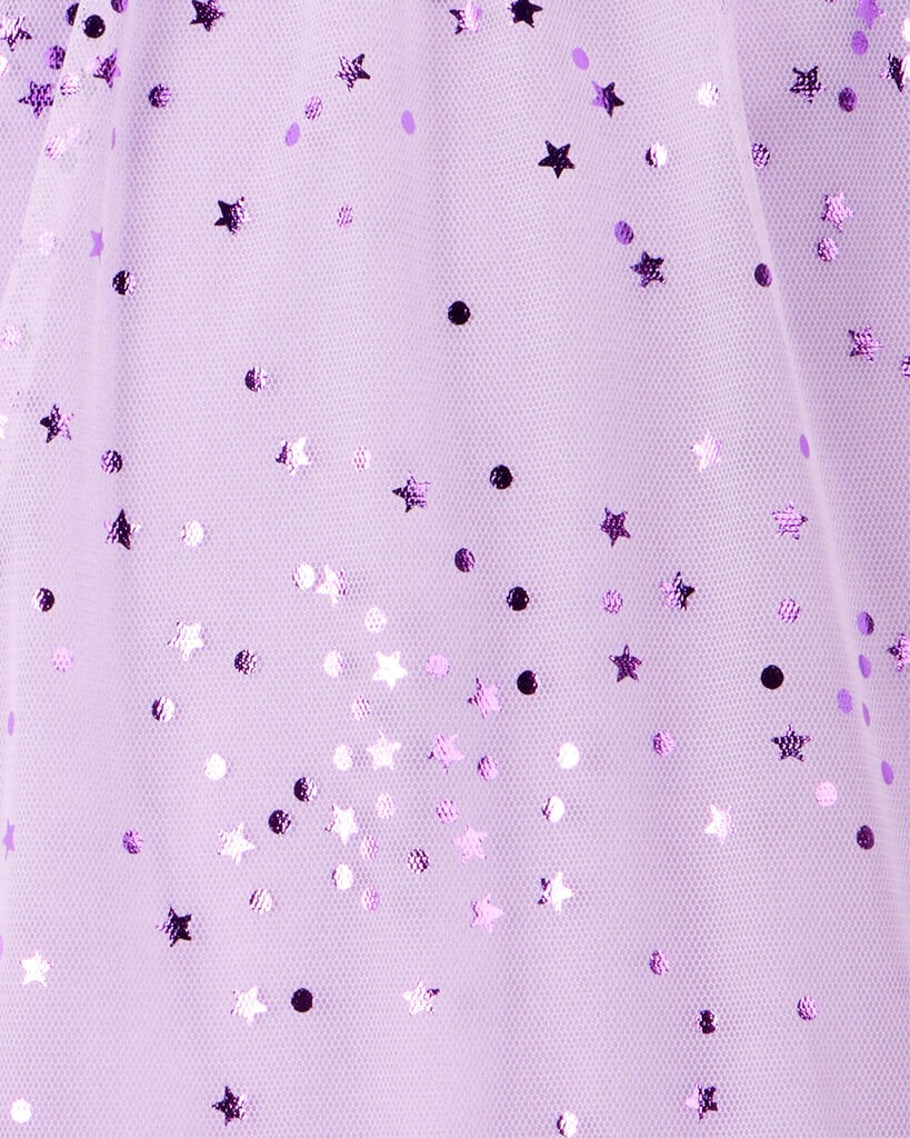 slide 2 of 5, Carter's Carters Toddler Girl Star Princess Tulle Dress - Purple Purple 4T, 1 ct