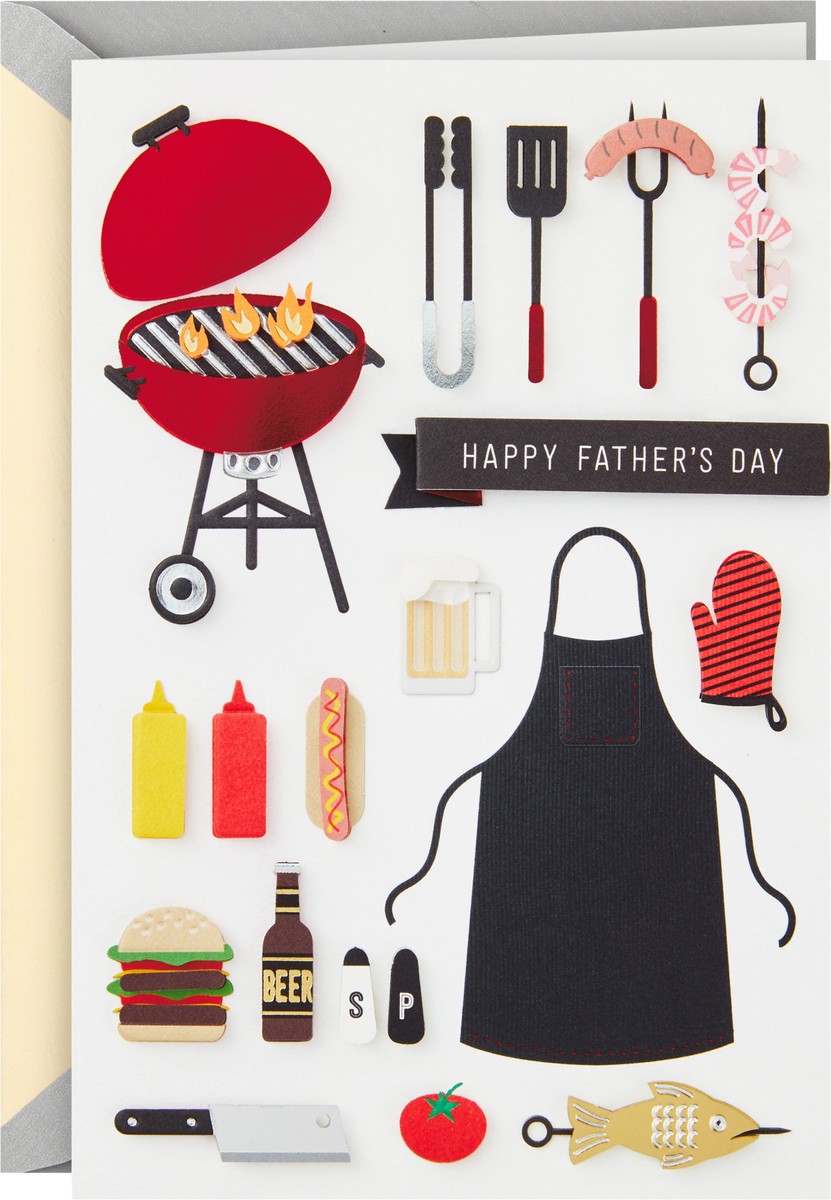 slide 3 of 3, Hallmark Signature Fathers Day Card (Barbecue), 1 ct