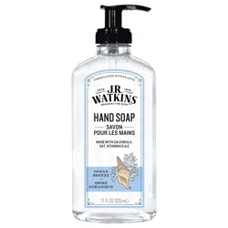 J.R. Watkins Hand Soap, Gel, Ocean Breeze, 11 Fl Oz.