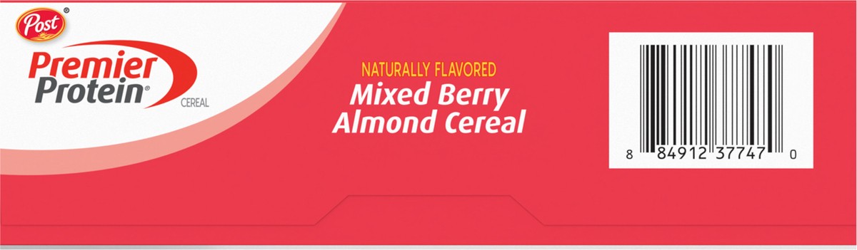 slide 4 of 9, Post Premier Protein Mixed Berry Almond Cereal, 9 OZ Box, 9 oz