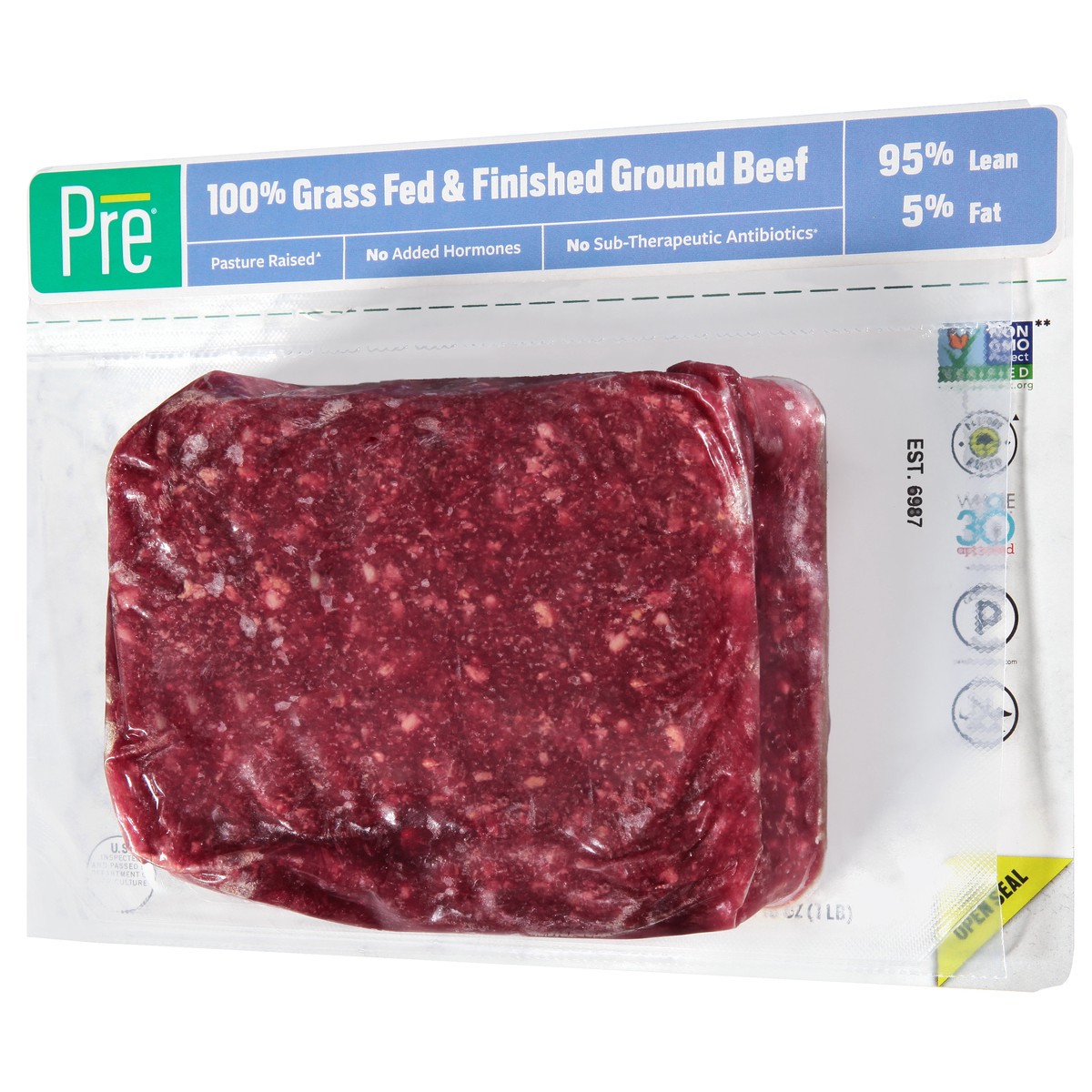 slide 9 of 9, Pre 100% Grass Fed & Finished Ground Ground Beef 16 oz, 16 oz