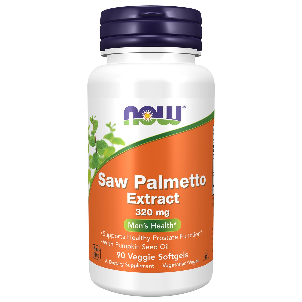 slide 1 of 4, NOW Saw Palmetto Extract 320 mg - 90 Veggie Softgels, 90 ct
