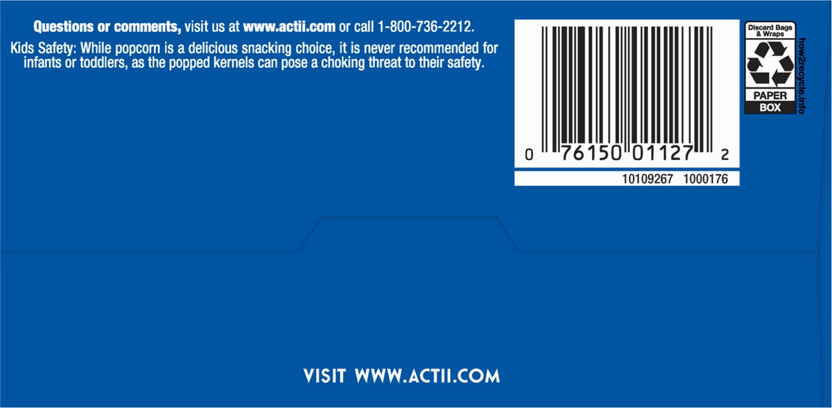 slide 5 of 9, ACT II Mini Bags Butter Microwave Popcorn 12 - 1.09 oz Bags, 12 ct