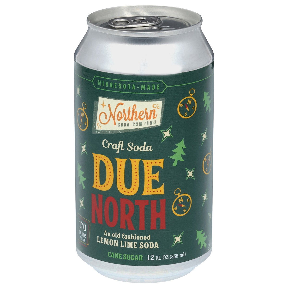slide 4 of 13, Northern Soda Company Cane Sugar Due North Craft Soda 12 fl oz, 