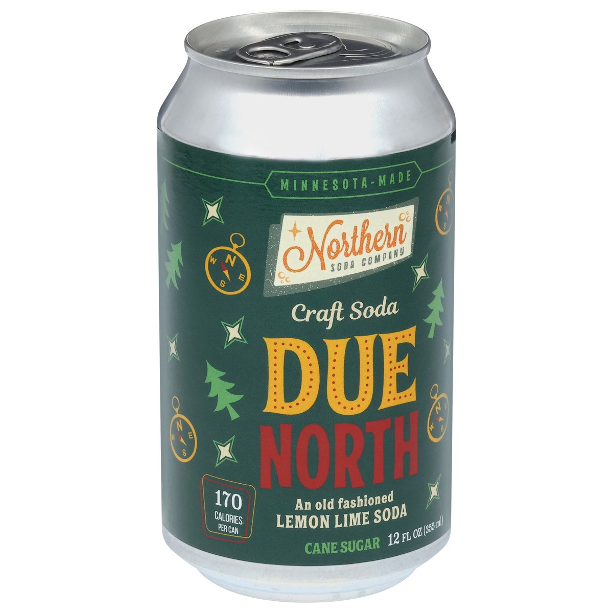 slide 11 of 13, Northern Soda Company Cane Sugar Due North Craft Soda 12 fl oz, 