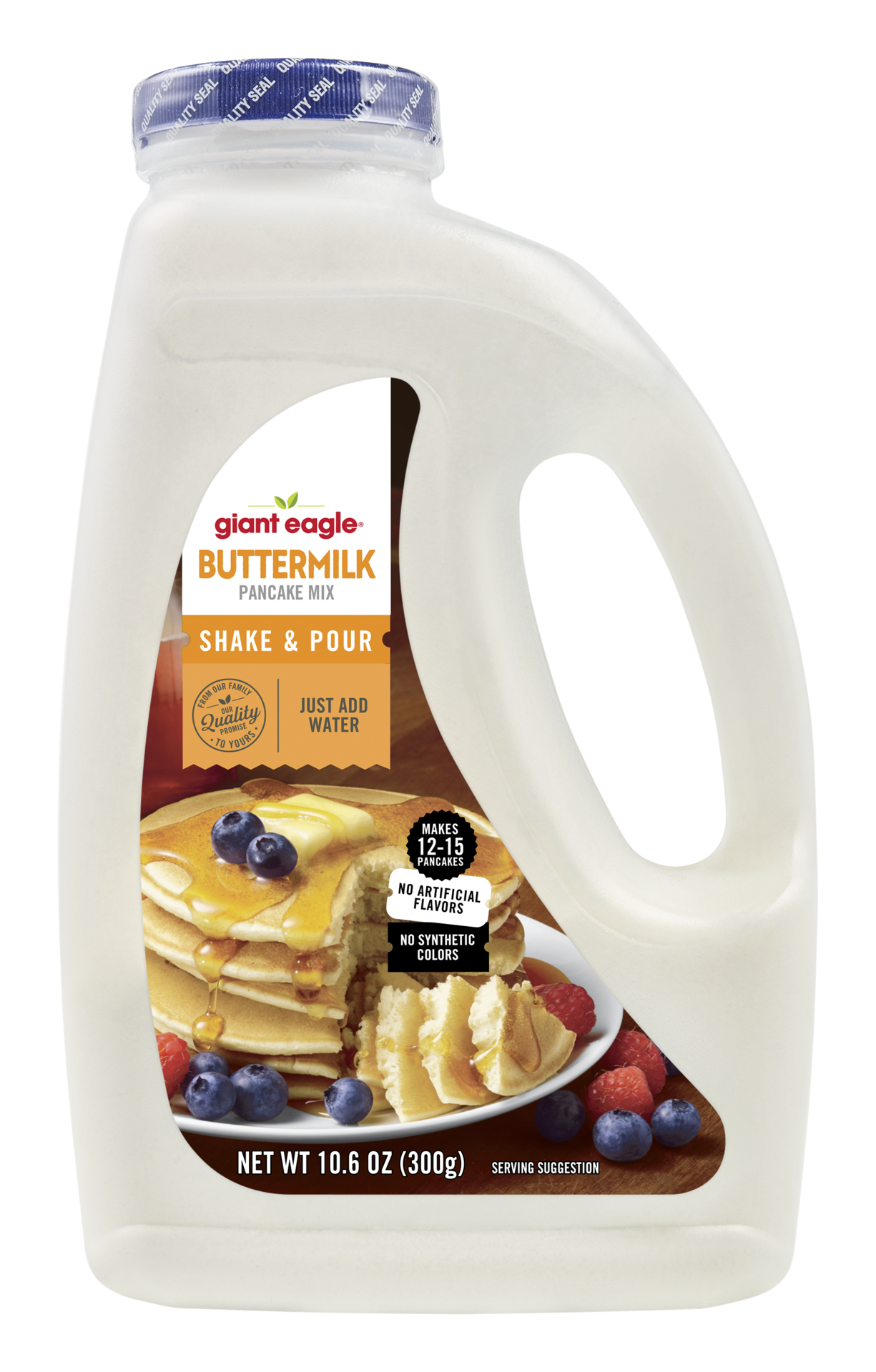 slide 1 of 1, Ge Shake & Pour Pancake Mix, 10.6 oz