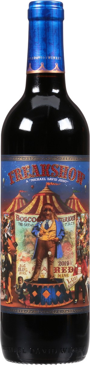 slide 3 of 12, Freakshow Red 750 ml Bottle, 750 ml