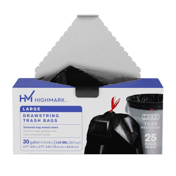 slide 5 of 8, Highmark Low-Density Trash Bags - Coreless Roll, 25 ct