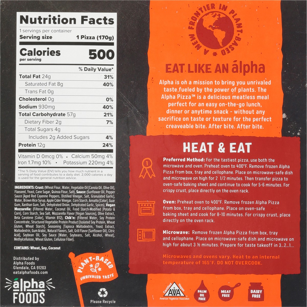 slide 2 of 13, The Alpha Plant-Based Buffalo Chik'n Pizza 6 oz Box, 6 oz