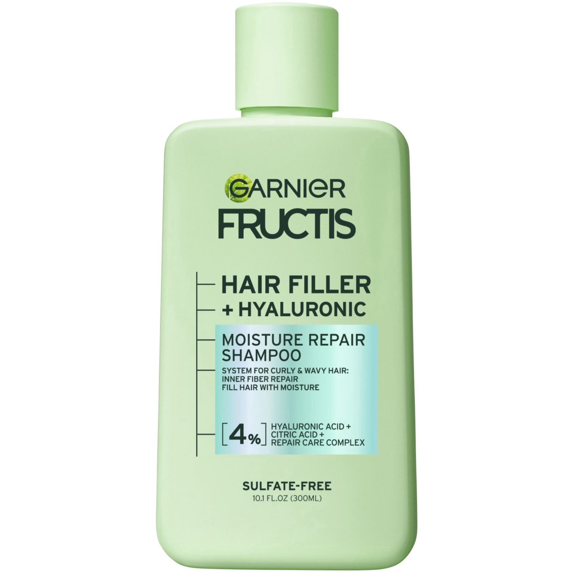 slide 1 of 1, Garnier Fructis Hair Filler Moisture Repair Shampoo, 10.1 oz