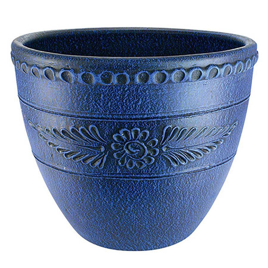 slide 1 of 1, PR Imports Royal Blue Ornate Planter, 21 in