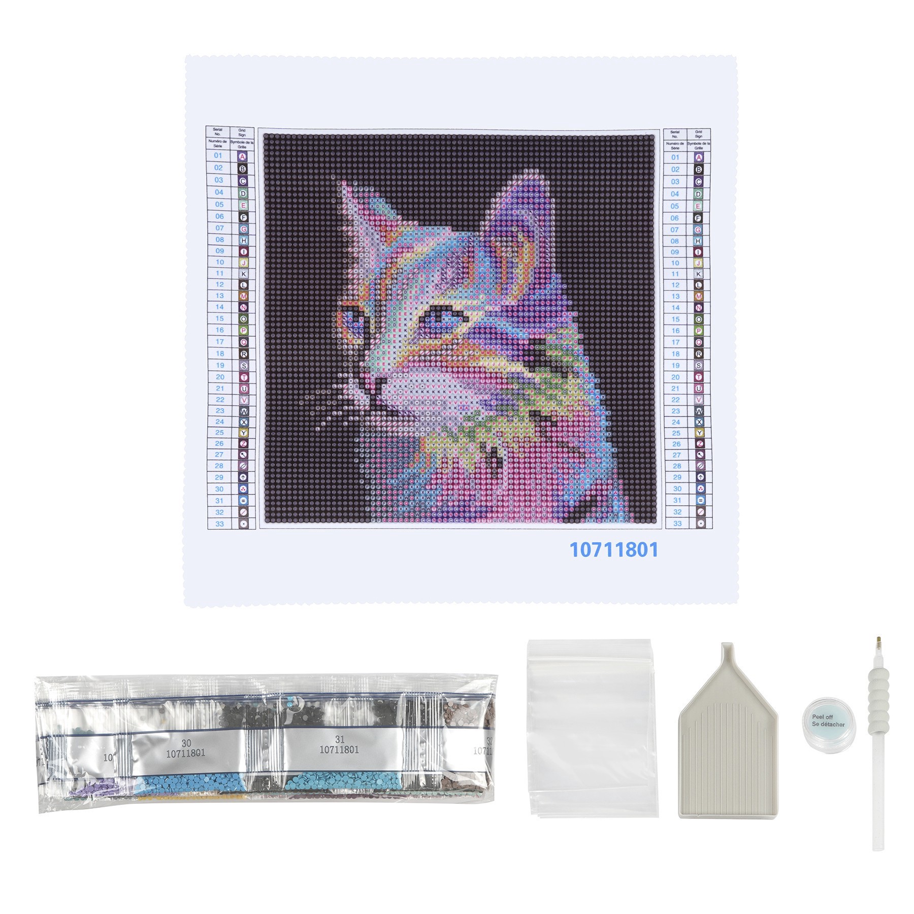 slide 2 of 4, Rainbow Cat Painting Diamond Art By Make Market, 8 in x 8 in