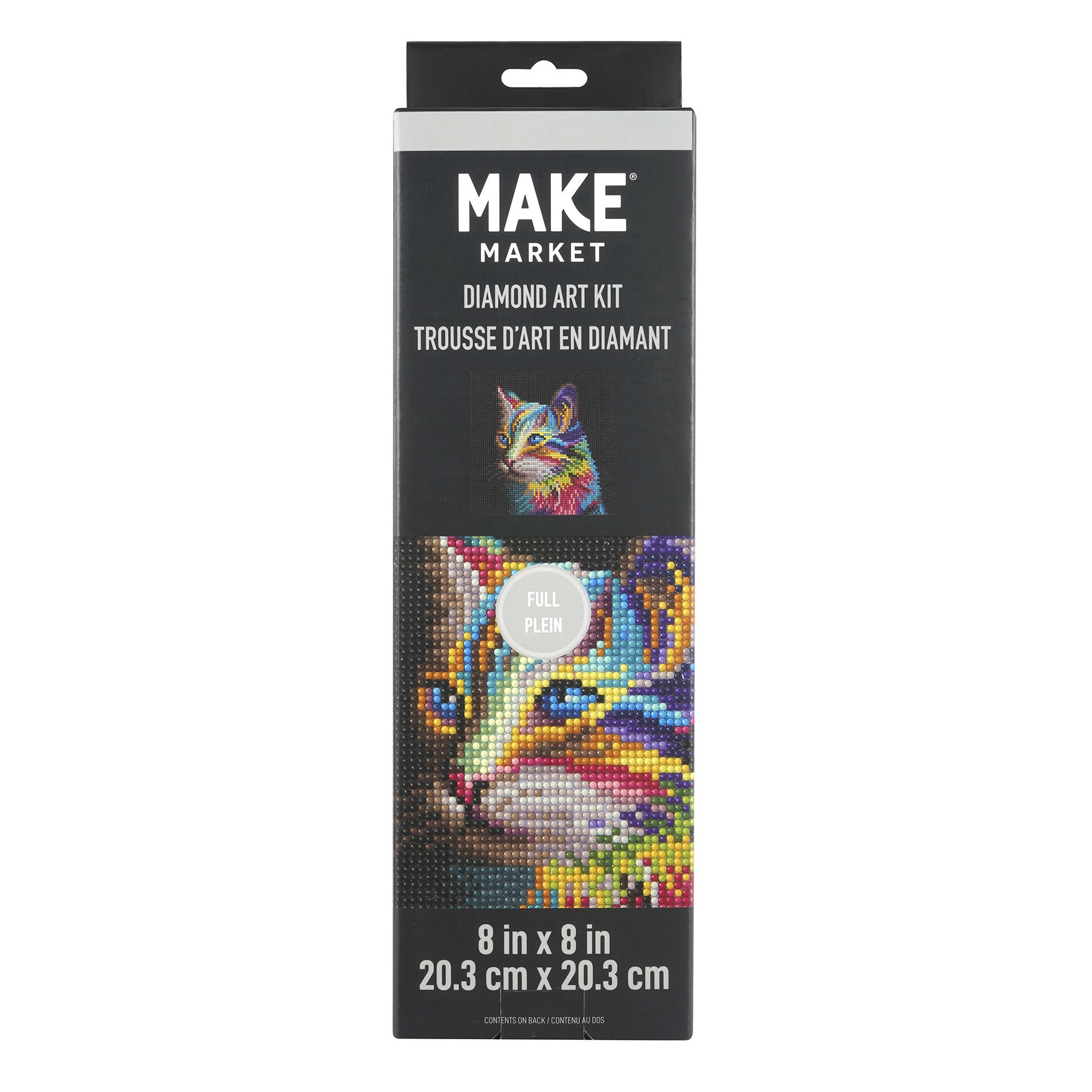 slide 4 of 4, Rainbow Cat Painting Diamond Art By Make Market, 8 in x 8 in