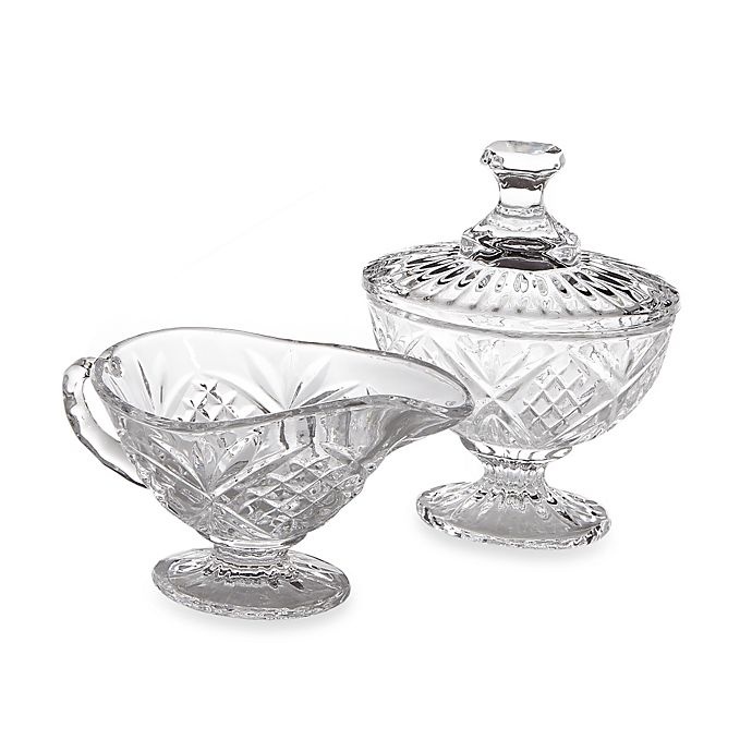 slide 1 of 1, Godinger Dublin Crystal Sugar & Creamer Set, 1 ct